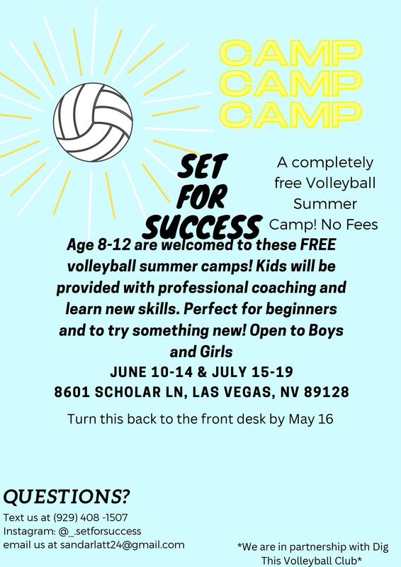 Free Volleyball Summer Camp